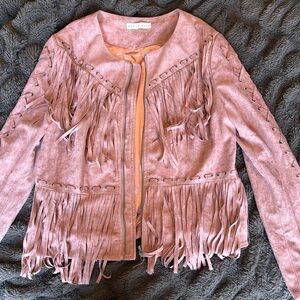 Western fringe jacket!! S/M